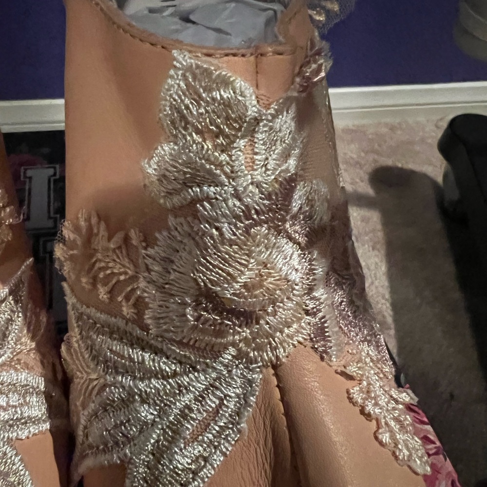 Jeffrey Campbell Tove-Flr Natural Pink /Wood Platforms size 9 - Picture 4 of 8